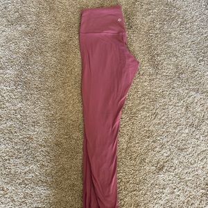 Full length Lululemon align leggings in rose